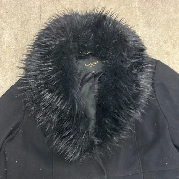 Laura  plus wool blend pea coat - Picture 2 of 8